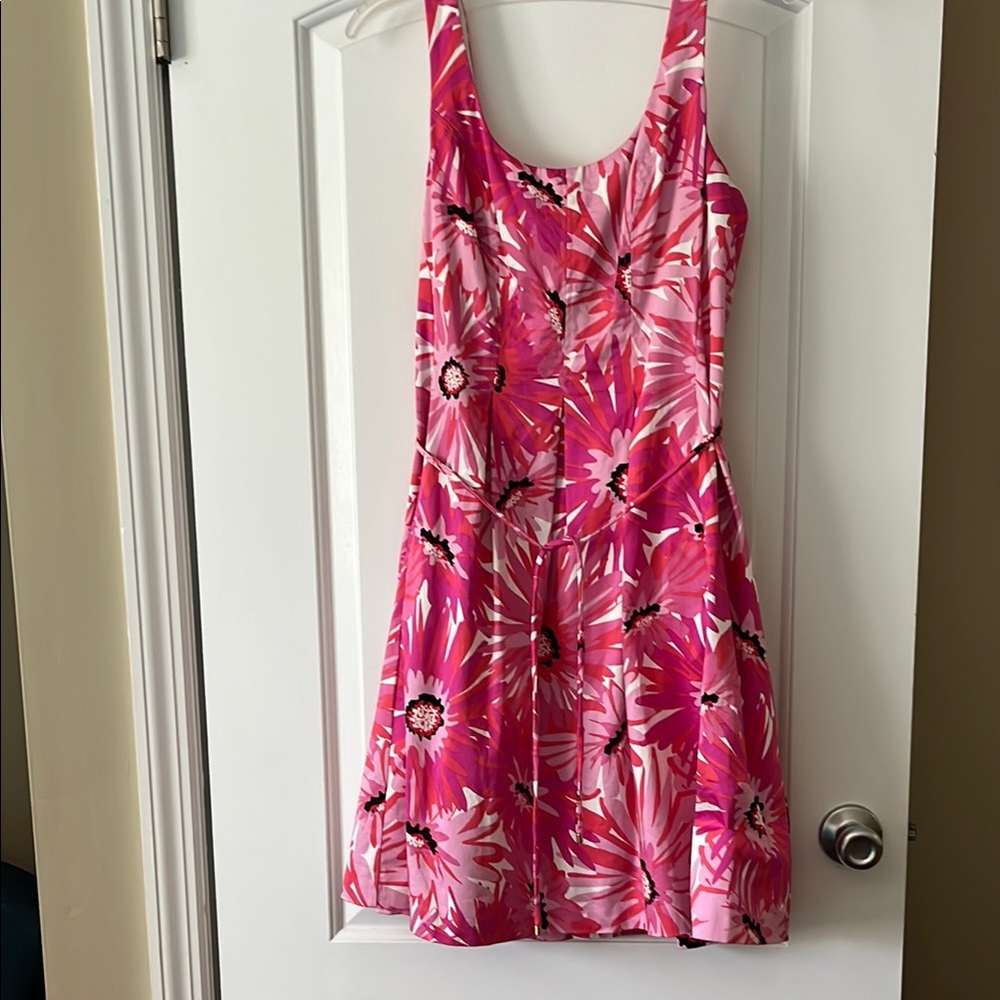 Pappagallo Floral Pink Sleeveless Dress